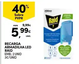 Continente recarga armadilha led raid promoção