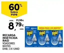 Continente recarga inseticida raid voadores promoção