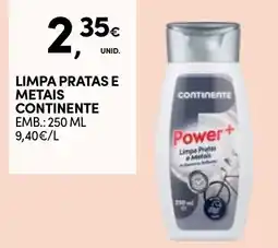 Continente Limpa pratas e metais continente promoção