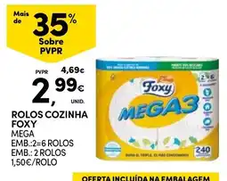 Continente rolos cozinha foxy mega promoção