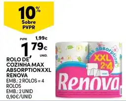 Continente rolo de cozinha max absorption xxl renova promoção