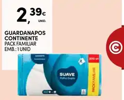 Continente Guardanapos continente promoção