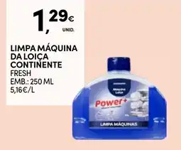 Continente Power+ limpa máquinas promoção