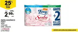 Continente Papel higiênico foxy seda promoção