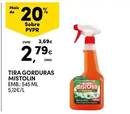 Continente tira gorduras mistolin promoção