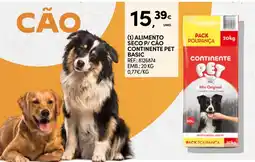 Continente Alimento seco p/ cão continente pet basic promoção