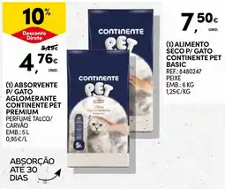 Continente absorvente p/ gato aglomerante continente pet premium promoção