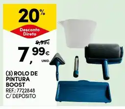 Continente rolo de pintura boost promoção