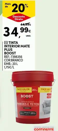 Continente Tinta interior mate plus boost promoção