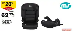 Continente cadeira auto 100-150 promoção