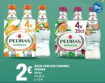 E.Leclerc Água com gás sabores pedras promoção
