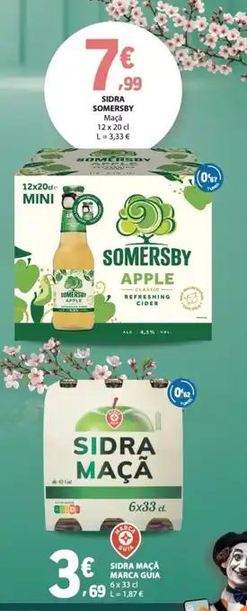 E.Leclerc Sidra somersby maçã promoção