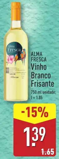 ALDI Alma Fresca Vinho Branco Frisante promoção