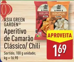 ALDI Asia green garden aperitivo de camarão clássico/chili promoção