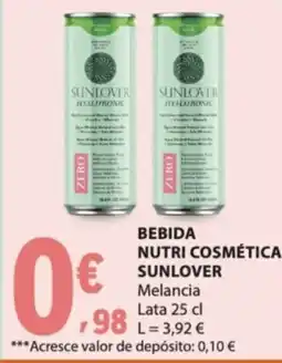 E.Leclerc Bebida nutri cosmética sunlover melancia promoção