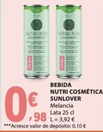 E.Leclerc Bebida nutri cosmética sunlover melancia promoção