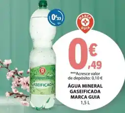 E.Leclerc água mineral gaseificada marca guia promoção