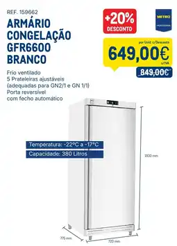Makro Armário de congelação gfr3700 promoção