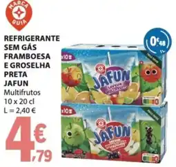 E.Leclerc Jafun refrigerante sem gás framboesa e groselha preta multifrutos promoção