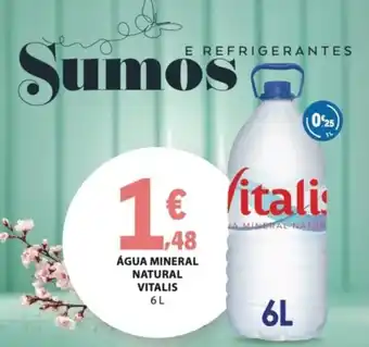 Água mineral natural vitalis