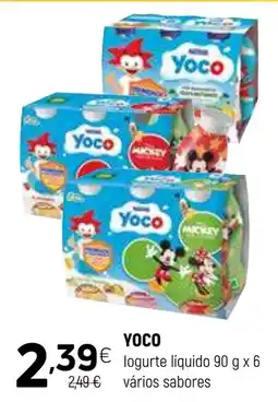Coviran Yoco logurte líquido promoção