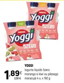 Coviran Yoggi logurte líquido 5zero promoção