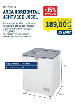 Makro Arca horizontal jchtv 100 jocel promoção