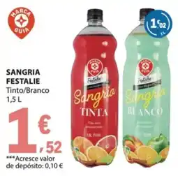 E.Leclerc Sangria festalie tinto/branco promoção