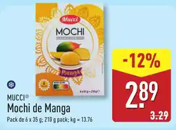 ALDI Mucci Mochi de Manga promoção