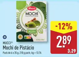 ALDI Mucci Mochi de Pistácio promoção