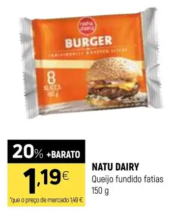 Coviran Natu Dairy Queijo fundido fatias promoção