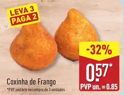 ALDI Coxinha de Frango promoção