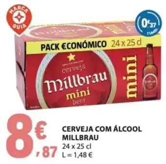 E.Leclerc Cerveja com álcool millbrau mini promoção