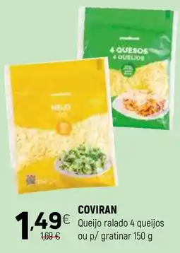 Coviran Coviran Queijo ralado 4 queijos promoção