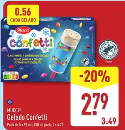 ALDI Mucci Gelado Confetti promoção