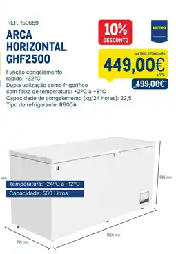 Makro Arca horizontal ghf2500 promoção