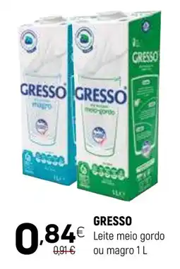 Coviran Gresso leite meio gordo ou magro promoção