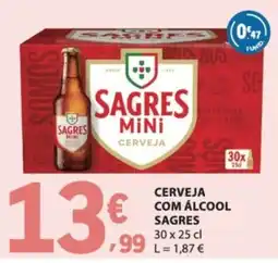 E.Leclerc Sagres mini cerveja promoção