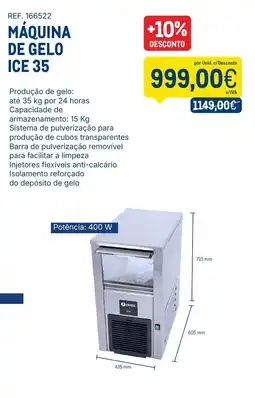 Makro Maquina de gelo ice 35 promoção