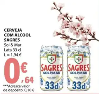 E.Leclerc Cerveja com álcool sagres sol & mar promoção