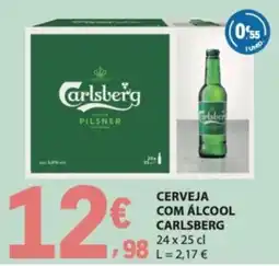 E.Leclerc Cerveja com álcool carlsberg promoção