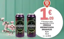 E.Leclerc Cerveja aromatizada desquiles rum promoção