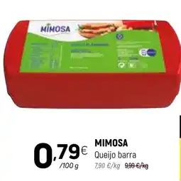 Coviran Mimosa queijo barra promoção