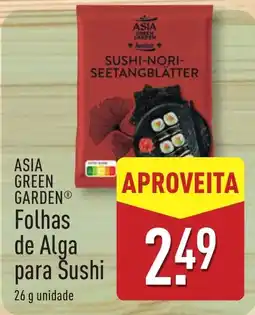 ALDI Asia green garden folhas de alga para sushi promoção