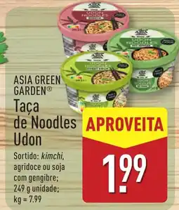 ALDI Asia green garden taça de noodles udon promoção