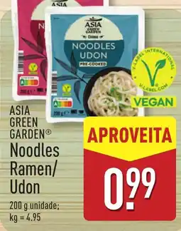 ALDI Asia green garden noodles ramen/udon promoção