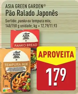 ALDI Asia green garden pão ralado japonês promoção