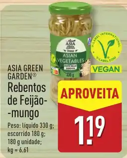 ALDI Asia green garden rebentos de feijão-mungo promoção