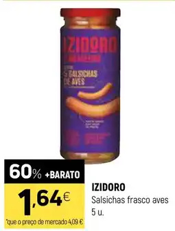 Coviran Izidoro salsichas frasco aves promoção