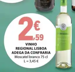 E.Leclerc Vinho regional lisboa adega da confraria moscatel branco promoção